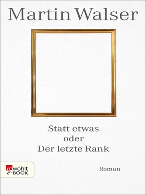 cover image of Statt etwas oder Der letzte Rank